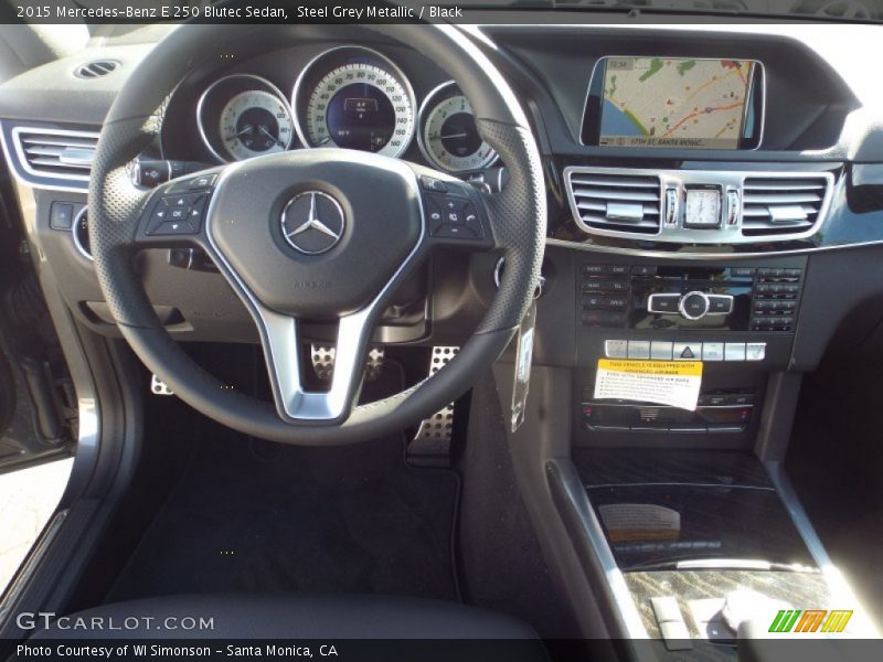 Steel Grey Metallic / Black 2015 Mercedes-Benz E 250 Blutec Sedan