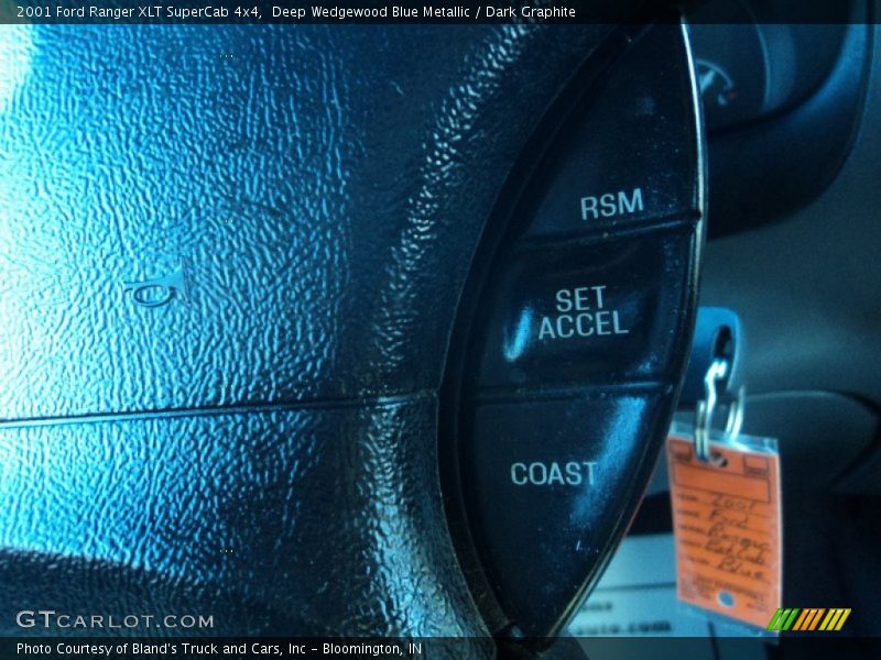 Deep Wedgewood Blue Metallic / Dark Graphite 2001 Ford Ranger XLT SuperCab 4x4
