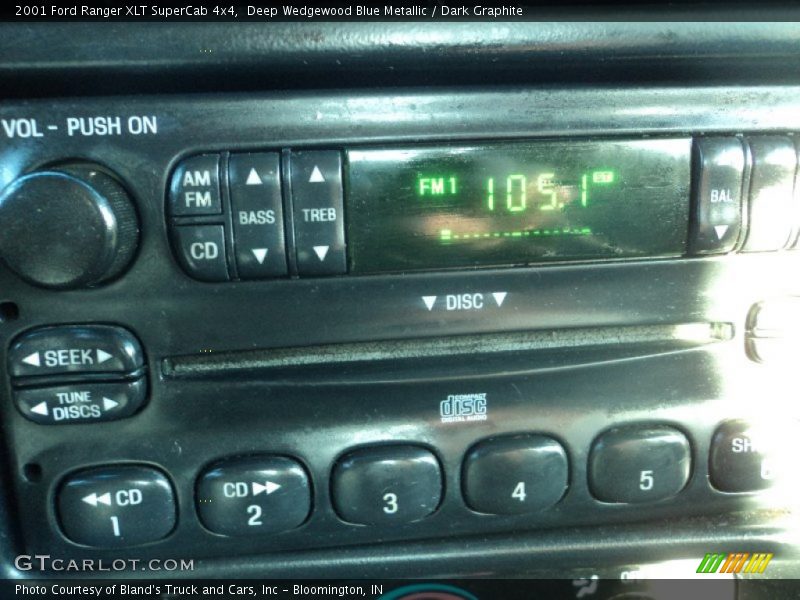 Deep Wedgewood Blue Metallic / Dark Graphite 2001 Ford Ranger XLT SuperCab 4x4
