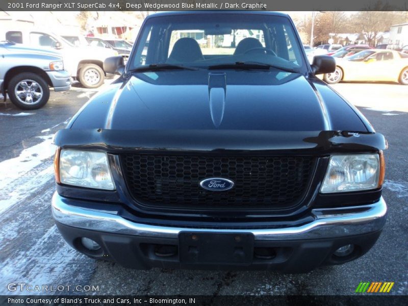 Deep Wedgewood Blue Metallic / Dark Graphite 2001 Ford Ranger XLT SuperCab 4x4