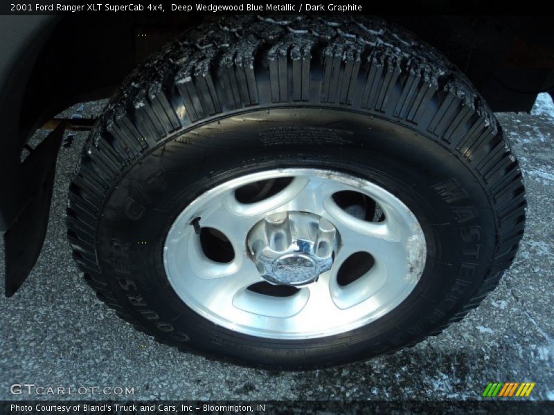 Deep Wedgewood Blue Metallic / Dark Graphite 2001 Ford Ranger XLT SuperCab 4x4