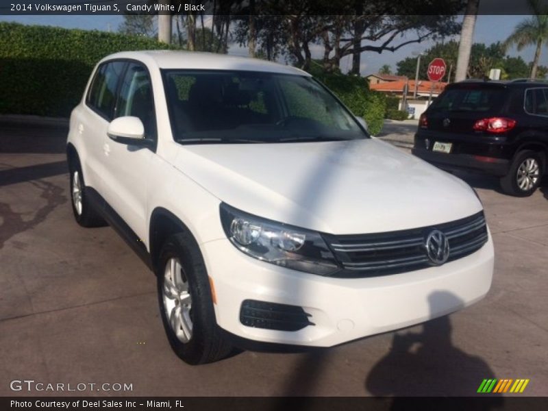 Candy White / Black 2014 Volkswagen Tiguan S