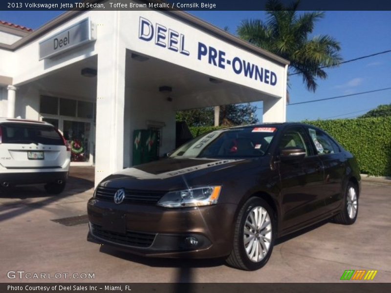 Toffee Brown Metallic / Cornsilk Beige 2013 Volkswagen Jetta TDI Sedan