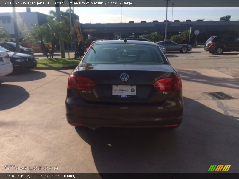 Toffee Brown Metallic / Cornsilk Beige 2013 Volkswagen Jetta TDI Sedan