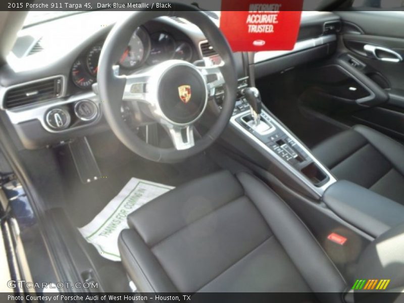  2015 911 Targa 4S Black Interior