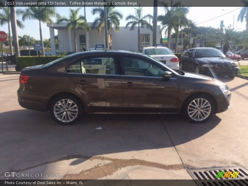 Toffee Brown Metallic / Cornsilk Beige 2013 Volkswagen Jetta TDI Sedan