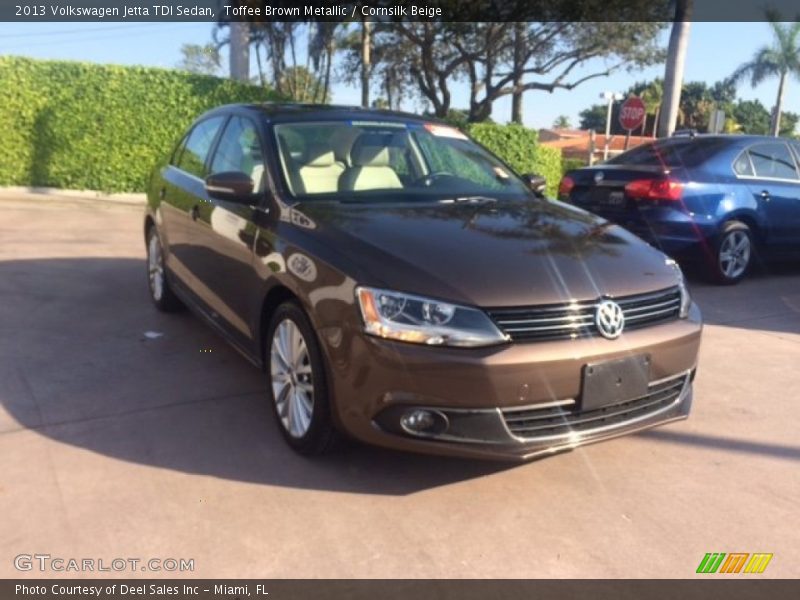 Toffee Brown Metallic / Cornsilk Beige 2013 Volkswagen Jetta TDI Sedan