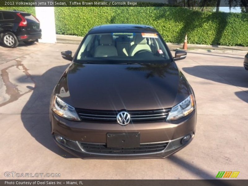 Toffee Brown Metallic / Cornsilk Beige 2013 Volkswagen Jetta TDI Sedan