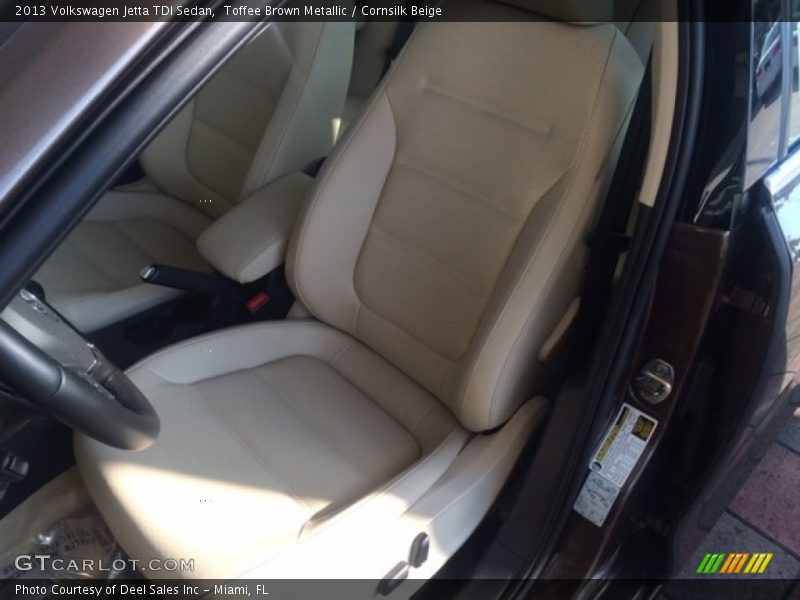 Toffee Brown Metallic / Cornsilk Beige 2013 Volkswagen Jetta TDI Sedan