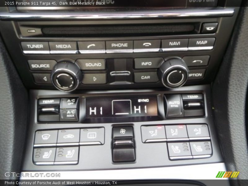 Controls of 2015 911 Targa 4S