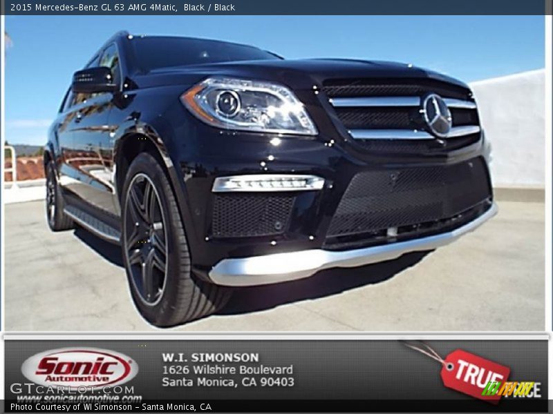 Black / Black 2015 Mercedes-Benz GL 63 AMG 4Matic