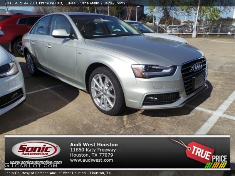 Cuvee Silver Metallic / Beige/Brown 2015 Audi A4 2.0T Premium Plus