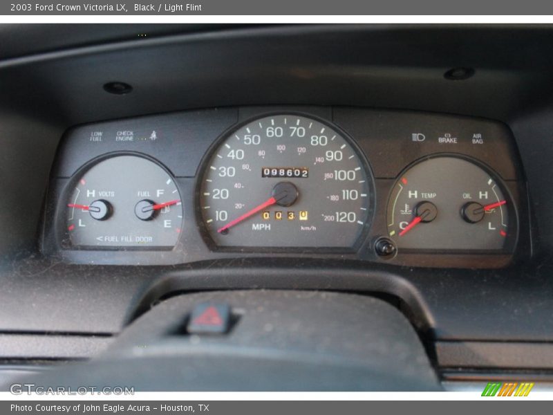 Black / Light Flint 2003 Ford Crown Victoria LX