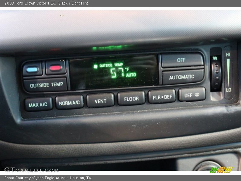 Black / Light Flint 2003 Ford Crown Victoria LX
