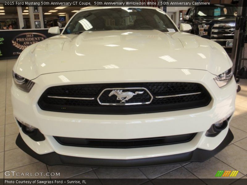 50th Anniversary Wimbledon White / 50th Anniversary Cashmere 2015 Ford Mustang 50th Anniversary GT Coupe