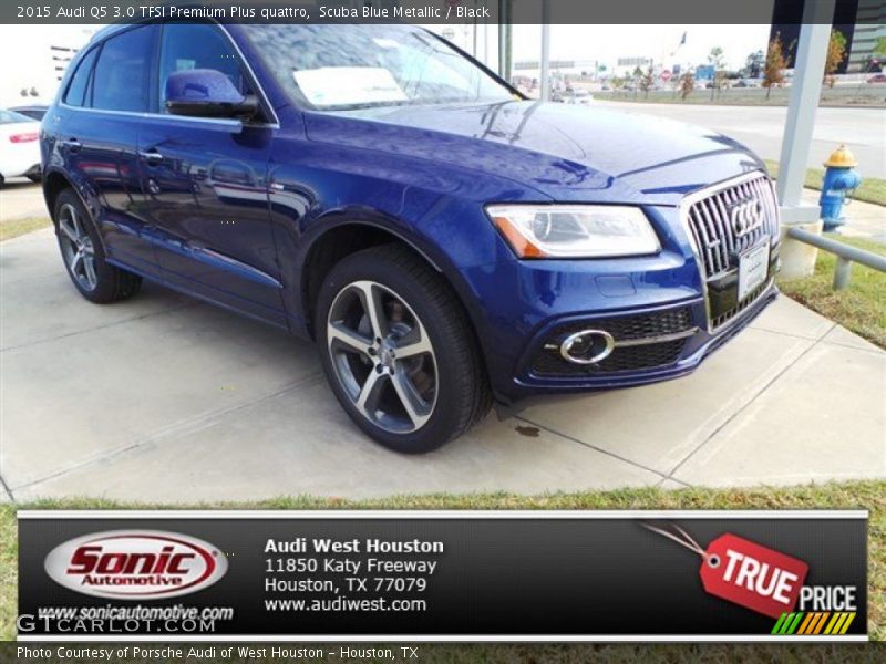 Scuba Blue Metallic / Black 2015 Audi Q5 3.0 TFSI Premium Plus quattro