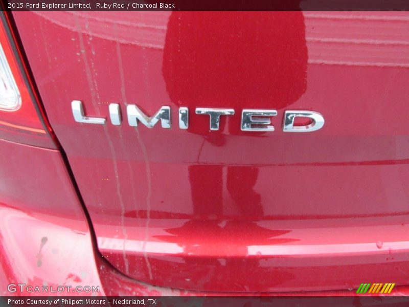 Ruby Red / Charcoal Black 2015 Ford Explorer Limited