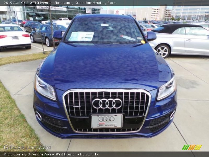 Scuba Blue Metallic / Black 2015 Audi Q5 3.0 TFSI Premium Plus quattro