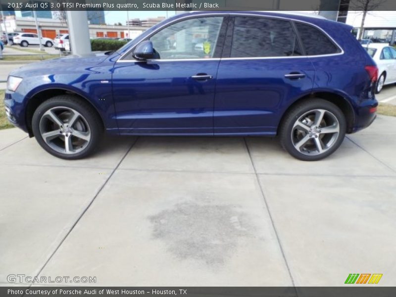 Scuba Blue Metallic / Black 2015 Audi Q5 3.0 TFSI Premium Plus quattro