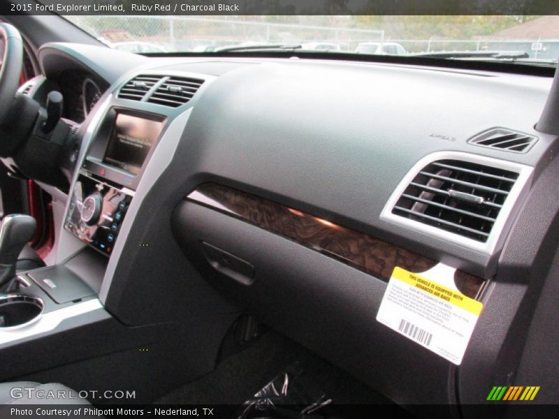 Ruby Red / Charcoal Black 2015 Ford Explorer Limited