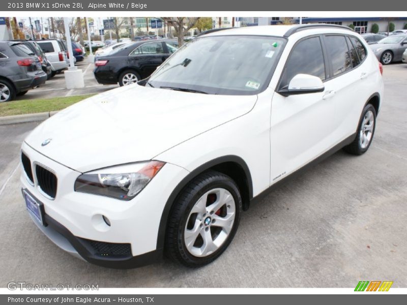 Alpine White / Beige 2013 BMW X1 sDrive 28i