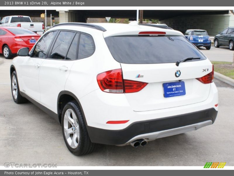 Alpine White / Beige 2013 BMW X1 sDrive 28i