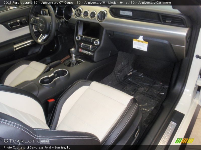 50th Anniversary Wimbledon White / 50th Anniversary Cashmere 2015 Ford Mustang 50th Anniversary GT Coupe