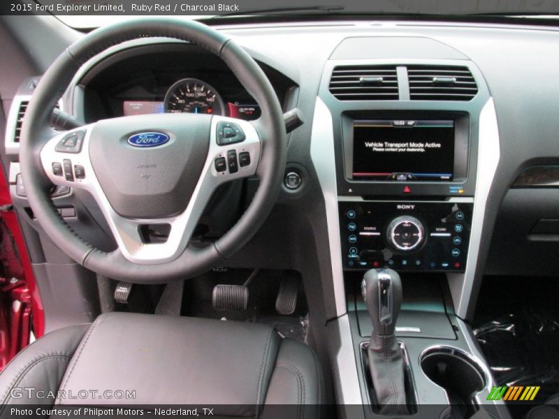 Ruby Red / Charcoal Black 2015 Ford Explorer Limited