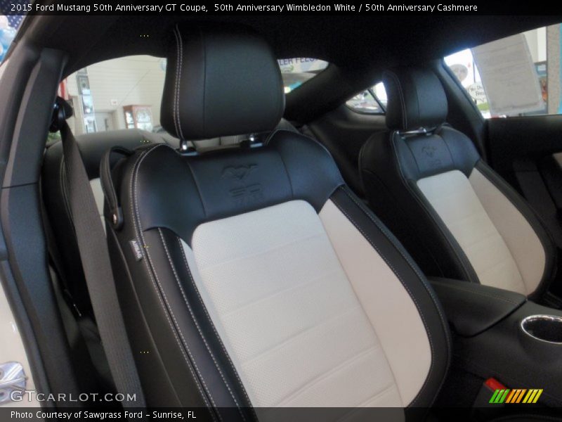 50th Anniversary Wimbledon White / 50th Anniversary Cashmere 2015 Ford Mustang 50th Anniversary GT Coupe