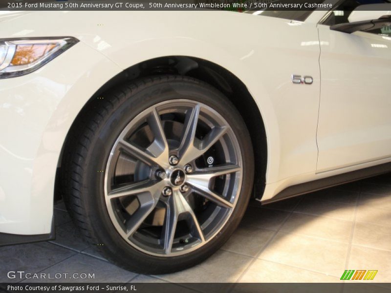 50th Anniversary Wimbledon White / 50th Anniversary Cashmere 2015 Ford Mustang 50th Anniversary GT Coupe