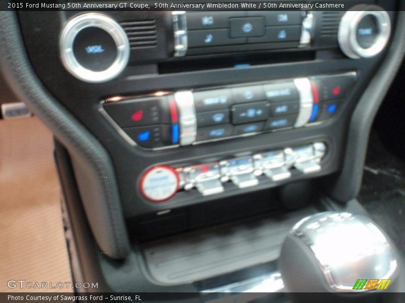 50th Anniversary Wimbledon White / 50th Anniversary Cashmere 2015 Ford Mustang 50th Anniversary GT Coupe