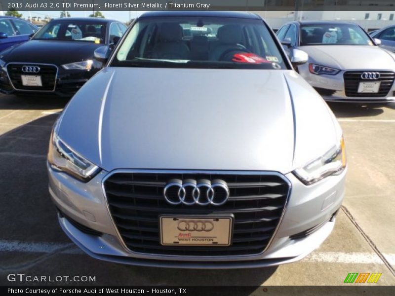 Florett Silver Metallic / Titanium Gray 2015 Audi A3 2.0 TDI Premium
