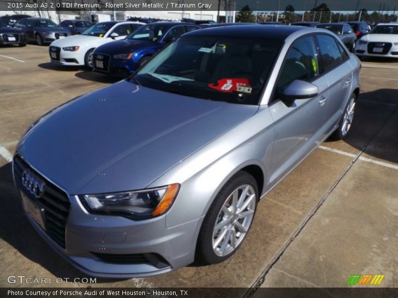 Florett Silver Metallic / Titanium Gray 2015 Audi A3 2.0 TDI Premium