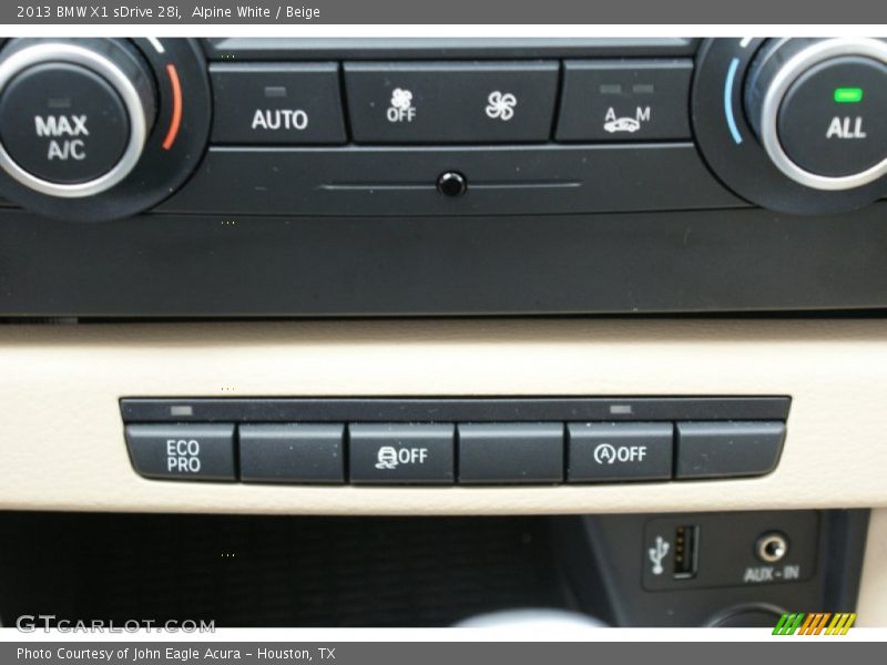 Controls of 2013 X1 sDrive 28i