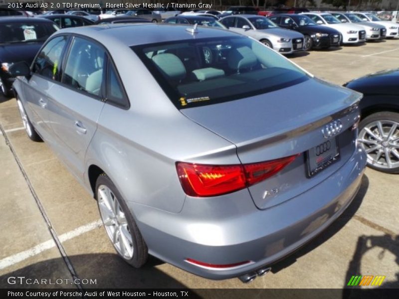 Florett Silver Metallic / Titanium Gray 2015 Audi A3 2.0 TDI Premium