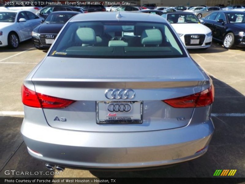 Florett Silver Metallic / Titanium Gray 2015 Audi A3 2.0 TDI Premium