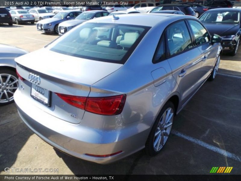 Florett Silver Metallic / Titanium Gray 2015 Audi A3 2.0 TDI Premium