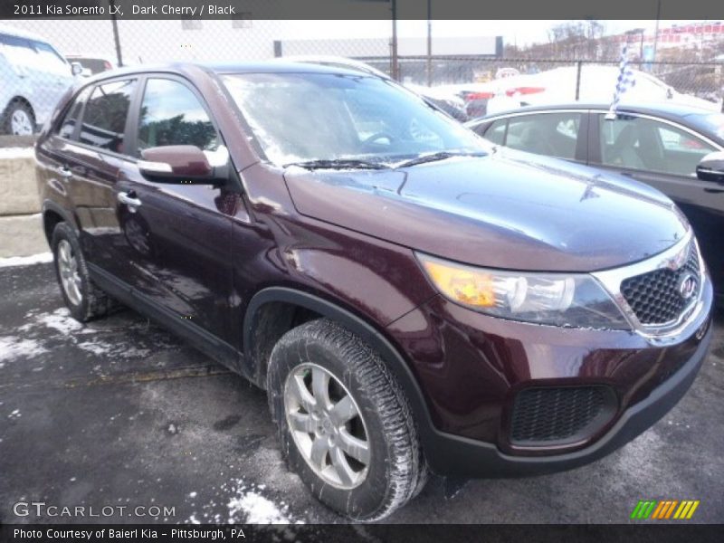 Dark Cherry / Black 2011 Kia Sorento LX