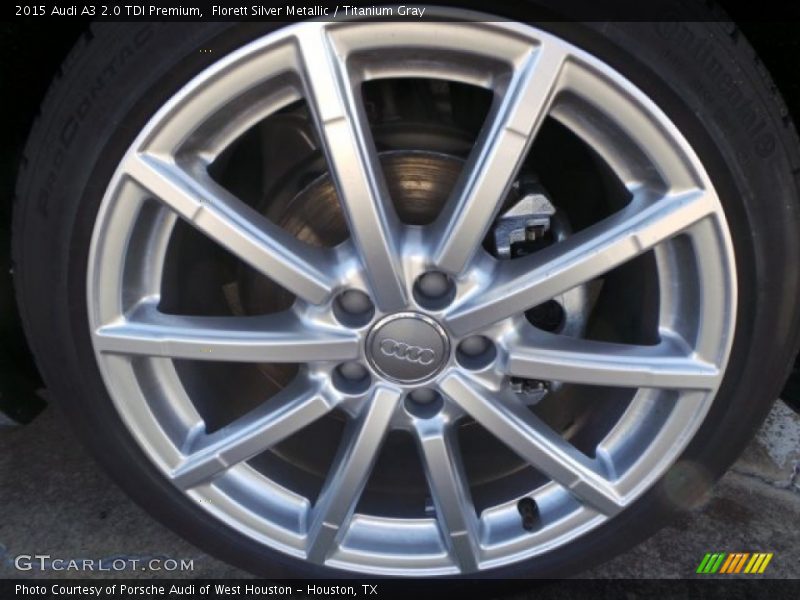 Florett Silver Metallic / Titanium Gray 2015 Audi A3 2.0 TDI Premium