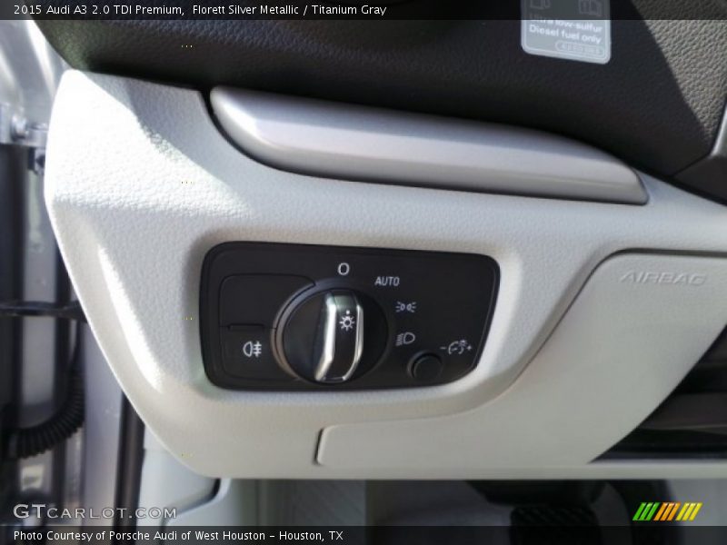 Florett Silver Metallic / Titanium Gray 2015 Audi A3 2.0 TDI Premium