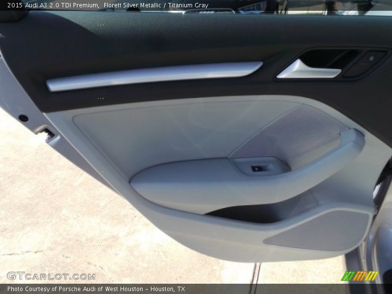 Florett Silver Metallic / Titanium Gray 2015 Audi A3 2.0 TDI Premium