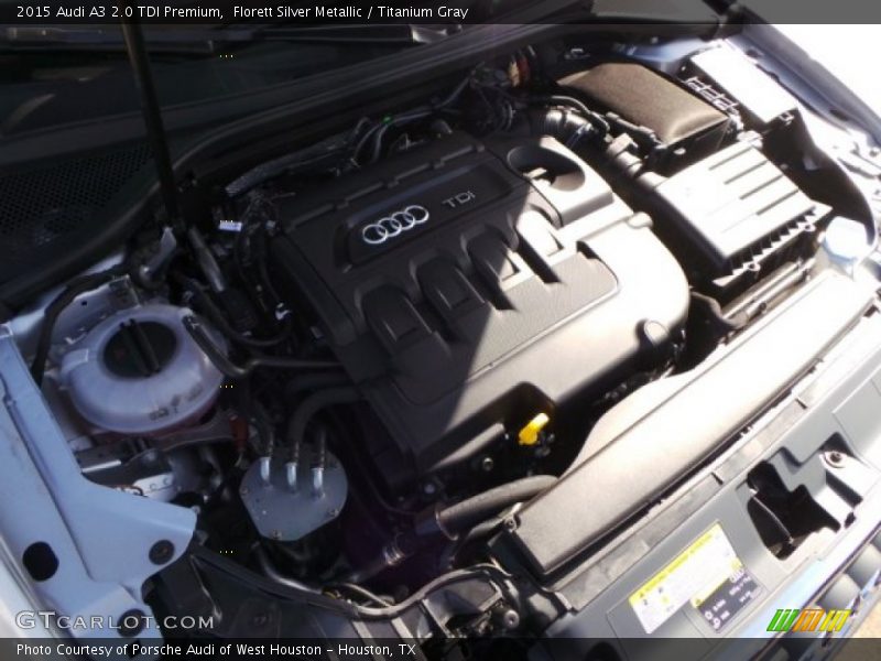 Florett Silver Metallic / Titanium Gray 2015 Audi A3 2.0 TDI Premium