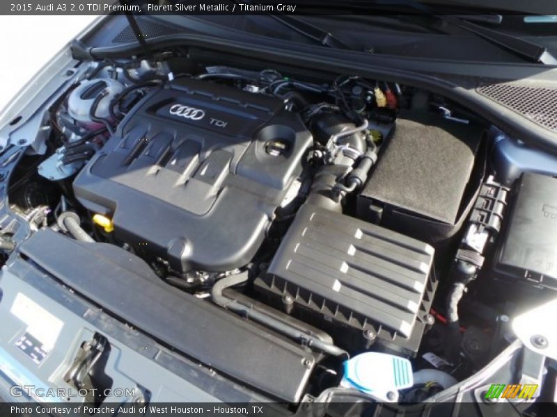 Florett Silver Metallic / Titanium Gray 2015 Audi A3 2.0 TDI Premium