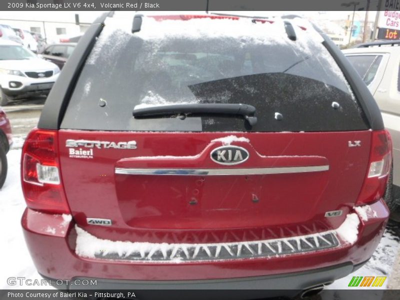 Volcanic Red / Black 2009 Kia Sportage LX V6 4x4
