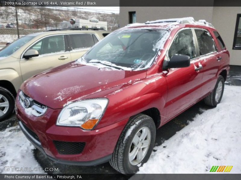 Volcanic Red / Black 2009 Kia Sportage LX V6 4x4