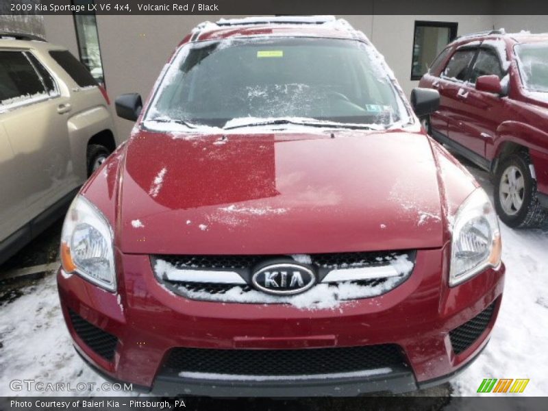 Volcanic Red / Black 2009 Kia Sportage LX V6 4x4