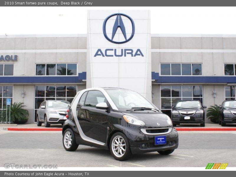 Deep Black / Grey 2010 Smart fortwo pure coupe