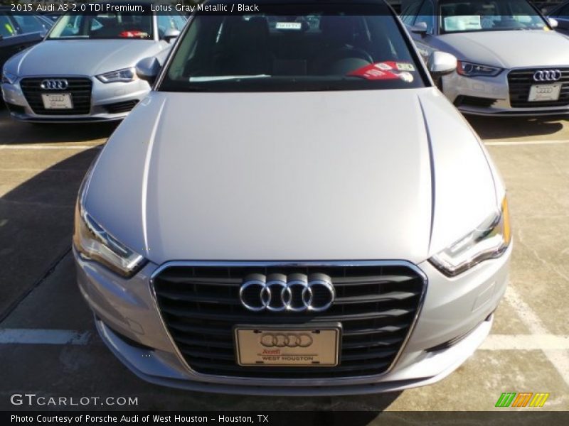 Lotus Gray Metallic / Black 2015 Audi A3 2.0 TDI Premium
