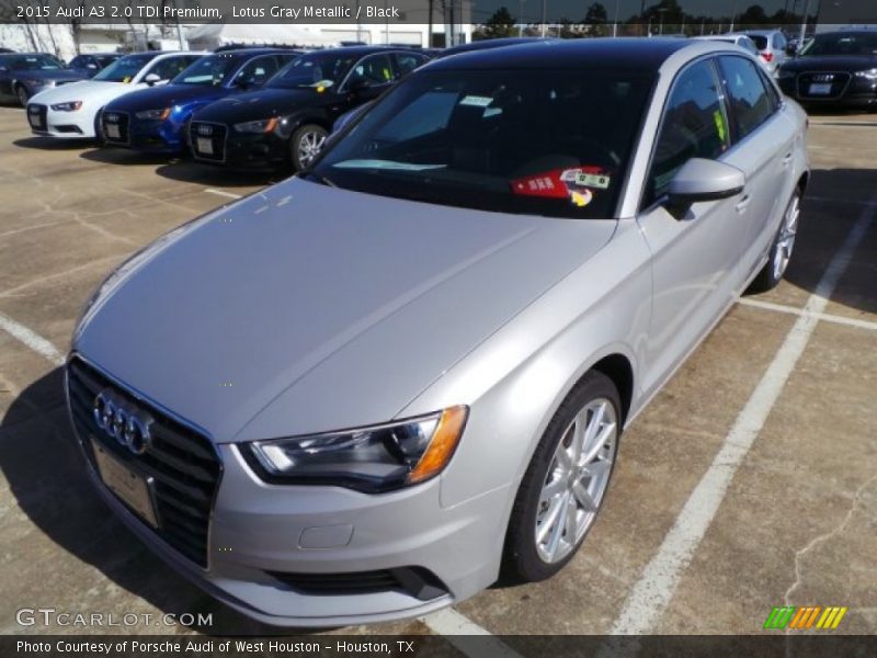 Lotus Gray Metallic / Black 2015 Audi A3 2.0 TDI Premium