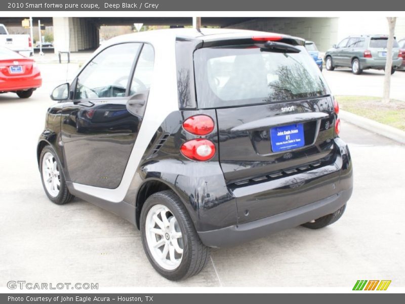 Deep Black / Grey 2010 Smart fortwo pure coupe
